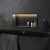 Süllyesztett fürdőszobai polc LED 30x60 black 141384062