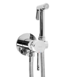 Rea Lungo Loop Diamond Chrome Bidetarmatur mit Handbrause - Wasserhahn