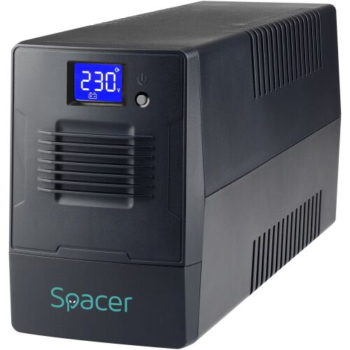 Spacer Line Int. SPUP-1500D-LIT01 UPS 1500VA/900W z wyświetlaczem LCD