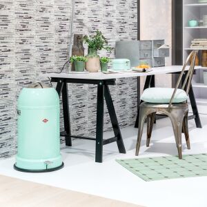 Pedálos szemetes, WESCO Germany, Kickmaster, 33 literes, 1 rekeszes, lime zöld