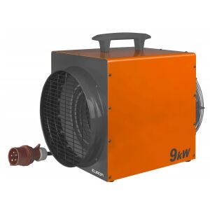 Ipari elektromos hőlégfúvó Eurom, 9000 W/400V, garázsba/műhelybe/csarnokba, 2 fokozat, ventilátor funkció, hőintenzitás szabályozás, beépített termosztát, robusztus ház, IP24 védelem, túlmele