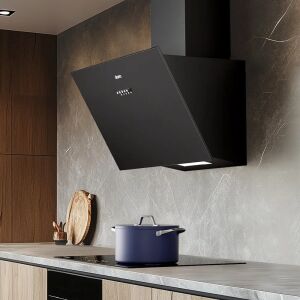 Ciarra fekete dekoratív páraelszívó modern konyhai környezetben - Ciarra