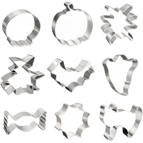 9 darabos Fahiyaku tortaforma készlet, rozsdamentes acél, ezüst 141385434