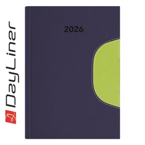 Határidőnapló Memphis B5 heti, fehér lapokkal kék-zöld Dayliner 2026. 141385717 - Dayliner
