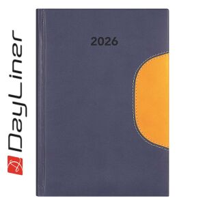 Határidőnapló Memphis B5 heti, fehér lapokkal kék-sárga Dayliner 2026. 141385730 - Dayliner