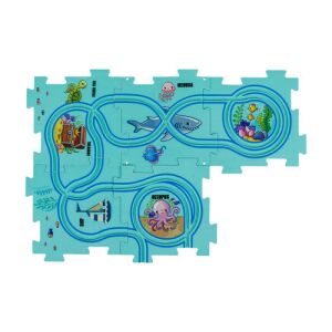 Felülnézet a Kruzzel óceán témájú puzzle pályáról - Kruzzel