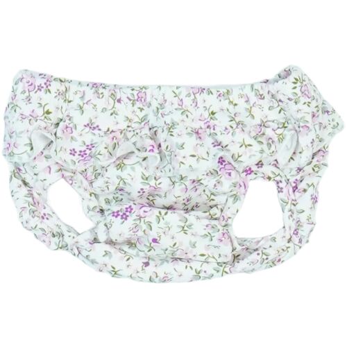 Benetton virágos baba bikini alsó fodrokkal, 74-es méret - Gyerek fürdőruha
