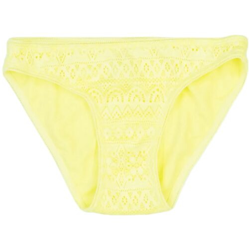 Cubusas sárga bikini alsó lányoknak, 164-es méret, csipke részletekkel - Gyerek fürdőruha