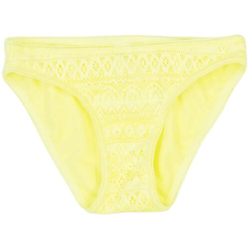 Cubusas sárga bikini alsó lányoknak, 152-es méret, csipke részletekkel - Gyerek fürdőruha