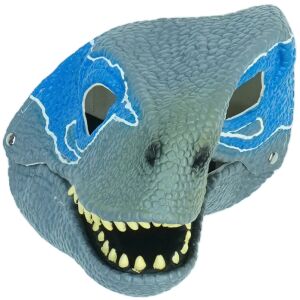 Maska dinozaura Other Băiat szaro-niebieska z otwartą paszczą - Kostium dla dzieci