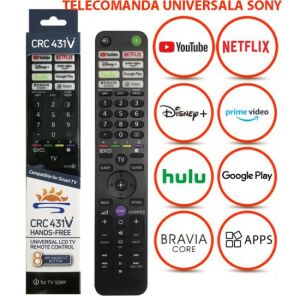 KNTECH univerzális távirányító LED SONY SMART TV-hez 3D RMF-TX800U/900U készülékhez 141389408 - Távirányító