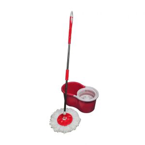 Set de curățare cu mop rotativ 360° PRIMO, roșu - Felmosó