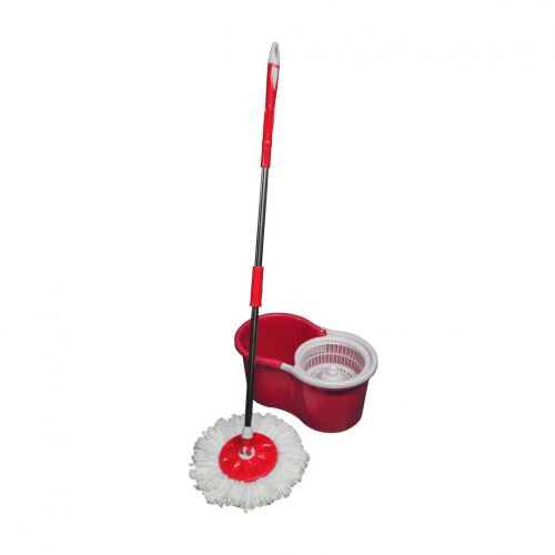 Set de curățare cu mop rotativ 360° PRIMO, roșu