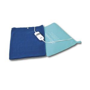 Luxis elektromos melegítő párna, 60W, 40x32 cm, kék. Nyugtató meleget biztosít hátfájás enyhítésére és izomlazításra. - Elektromos ágymelegítő