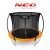 10 láb/312 cm profilos kerti trambulin belső hálóval Neo-Sport 141409415