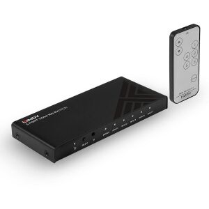 Przełącznik Lindy 5-portowy HDMI 18G z pilotem - Przełącznik