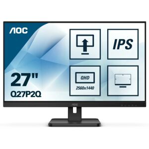 AOC Q27P2Q LED дисплей 68.6 см (27") 2560 x 1440 пиксела Quad HD Черен 141410447 - AOC