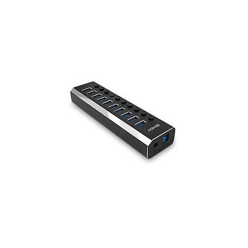 Lindy 10-Port USB 3.0 Hub mit Ein-/Ausschaltern 141410455