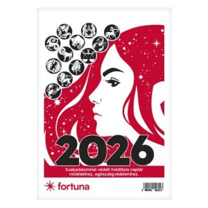 Asztali naptár 2026  TA-21 álló fehér lapos