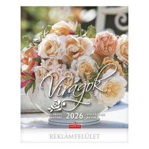 Falinaptár 2026 CSG 300x340mm álló Virágok