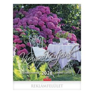 Falinaptár 2026 CSG 300x340mm álló Virágzó kertjeink