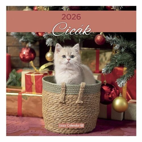 Falinaptár 2026 LIZZY CARD 300x600mm álló Cicák 141411899
