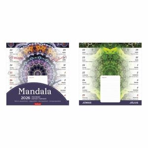 Falinaptár 2026 mágneses TOPTIMER T090 220x220mm álló Mandala