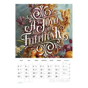 Falinaptár 2026 spirálozott LIZZY CARD B/4 álló Motiváció