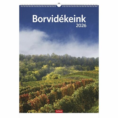 Falinaptár 2026 TOPTIMER T093 310x420mm álló Borvidékeink 141412345