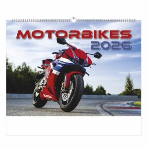 Falinaptár 2026 TOPTIMER T092 450x315mm fekvő Motorbikes