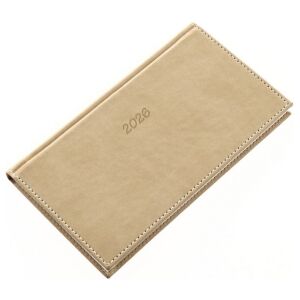 Zsebnaptár 2026 REALSYSTEM Bolero fekvő sárga lapos drapp 141414241 - Irodai kiegészítő