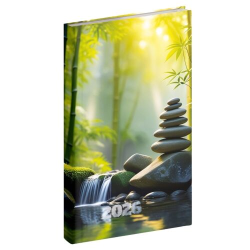 Zsebnaptár 2026 REALSYSTEM Picture álló fehér lapos Meditáció 141414327