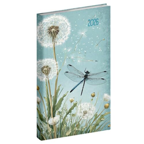 Zsebnaptár 2026 REALSYSTEM Picture álló fehér lapos Pitypang 141414333