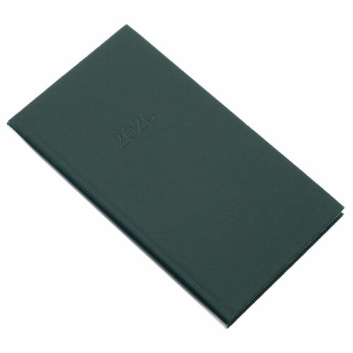 Zsebnaptár 2026 REALSYSTEM Standard álló fehér lapos zöld 141414368