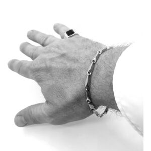 Elegance 3 mm Nemesacél karlánc hosszú szemes, ezüst színű uniszex férfi női karlánc 18,5 cm-től 24,5 cm-ig választható 1,5 cm-ként 141417651 - Férfi ékszer