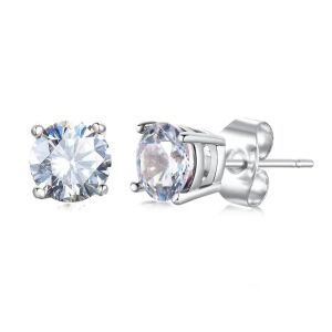 Elegance  nemesacél  fülbevaló a "gyémánt" ragyogásával ezüst fazonban UNISEX egy darab vagy párban választható 141417856 - Férfi ékszer