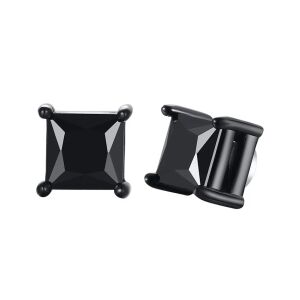 Elegance mágneses nemesacél  fülbevaló vagány fekete  fazonban  lyukasztás nélkül 141417847 - Férfi ékszer