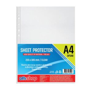 Offishop A4 Védőfólia, Kristálytiszta, 100 darabos csomag, dokumentumvédő - Lamináló fólia