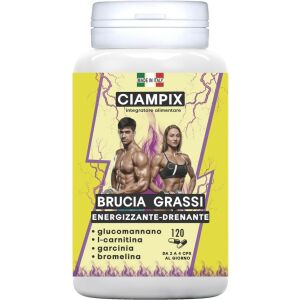 Ciampix Powerful Fast Fat Burner - Erőteljesen leürítő karcsúsító - Természetes összetevők Hatékony eredmény: Glükomannán koncentrátum, Garcinia Cambogia, Bromelain és karnitin 120 CPS Olaszországban készült 141423911 - Zsírégető