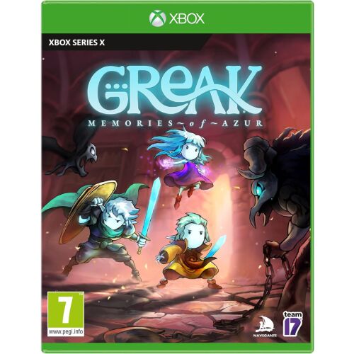Greak: Memories of Azur Xbox Series X játékszoftver borító. Akció-kaland platformer játék. - Konzol játék