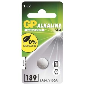 GP LR54 (189f) alkáli gombelem 1db/bliszter 141425627 - Elem & akkumulátor
