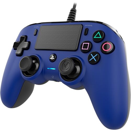 Nacon Wired Compact, Playstation 4, PC, Official, USB, Kék, Vezetékes kontroller 141426019