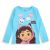 Bluză de pijama Nickelodeon Gabby's Dollhouse - Cămașă albastră cu mânecă lungă cu imprimeu Gabby