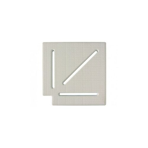 Túlfolyó sarok elem Square - Transzparens 90o 195mm 141426580