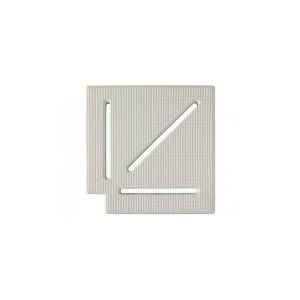 Überlauf-Eckelement Square - Transparent 90° 195mm 141426580 - Pool-Zubehör