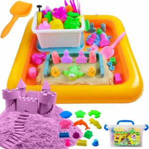 Sandbox + Kinetic Sand 3kg + Formák, lila