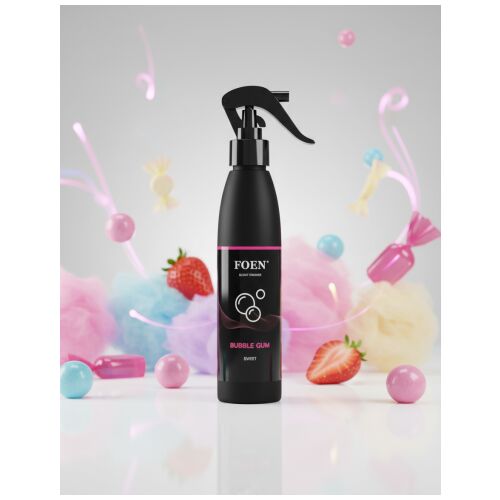 Prémiový osviežovač vzduchu do auta so sladkými a ovocnými tónmi, príchuť žuvačky, Foen Bubblegum 185ml