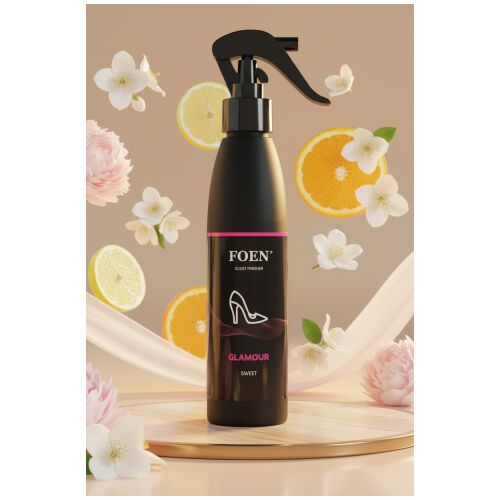Foen Glamour prémiový osviežovač vzduchu do auta s kvetinovými, citrusovými a drevitými tónmi