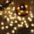 Инсталация със 100 U/D светодиода, звезди, топло бяло, батерии, 10 м 141436957
