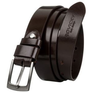 Keskeny férfi öv polírozott természetes bőrből - Rovicky 141441452 - Férfi öv